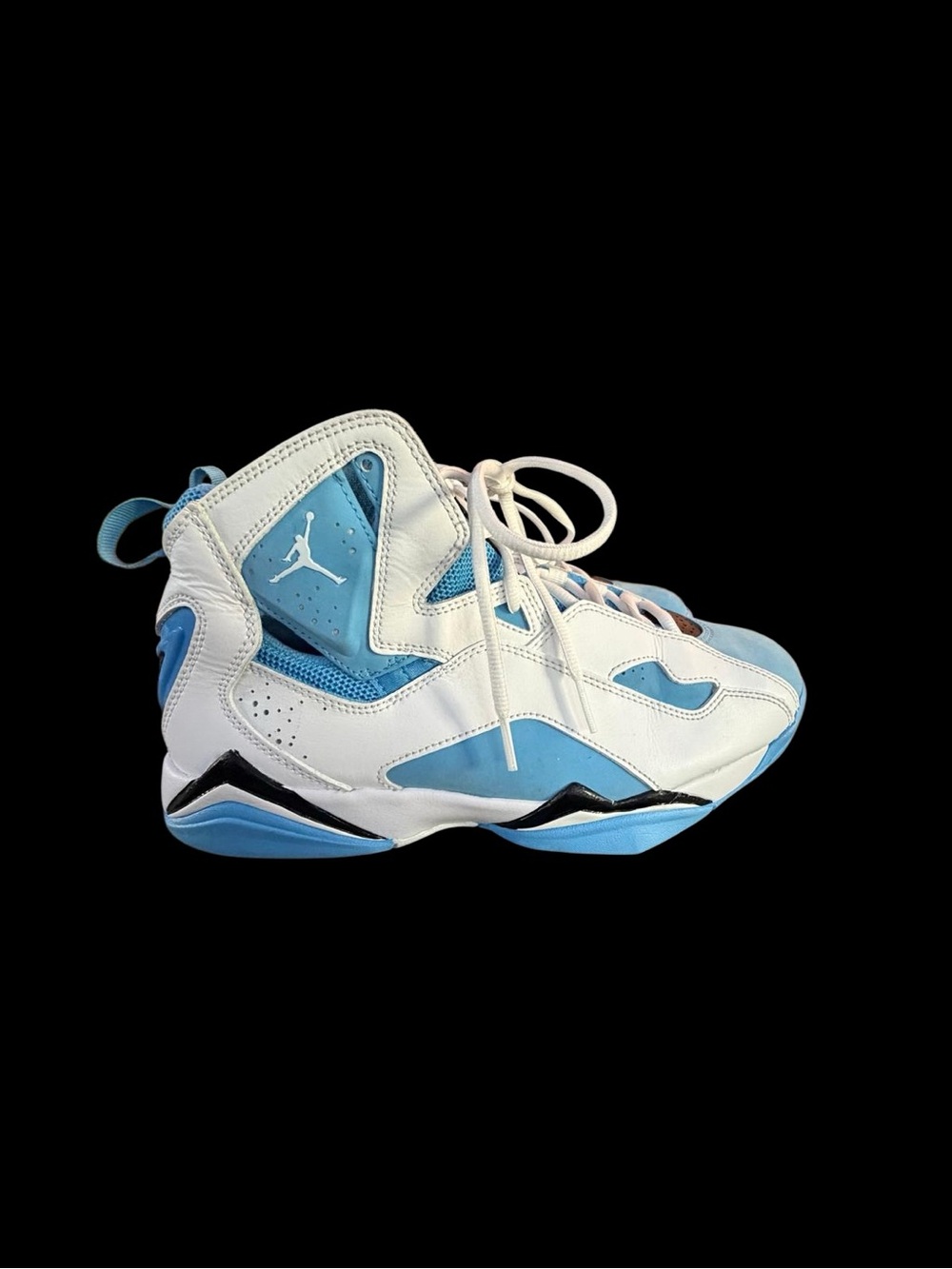 Jordan True Flight UNC University Blue White Black Men’s Size 10 342964-140